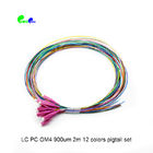 LC Fiber Optic Cable Pigtail With 0.9mm 12 Colors Mini Breakout Cable